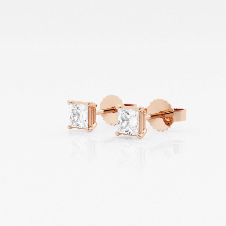 Princess FG - VS2 Lab - Grown Diamond Solitaire Stud Earrings - Doozy Diamonds