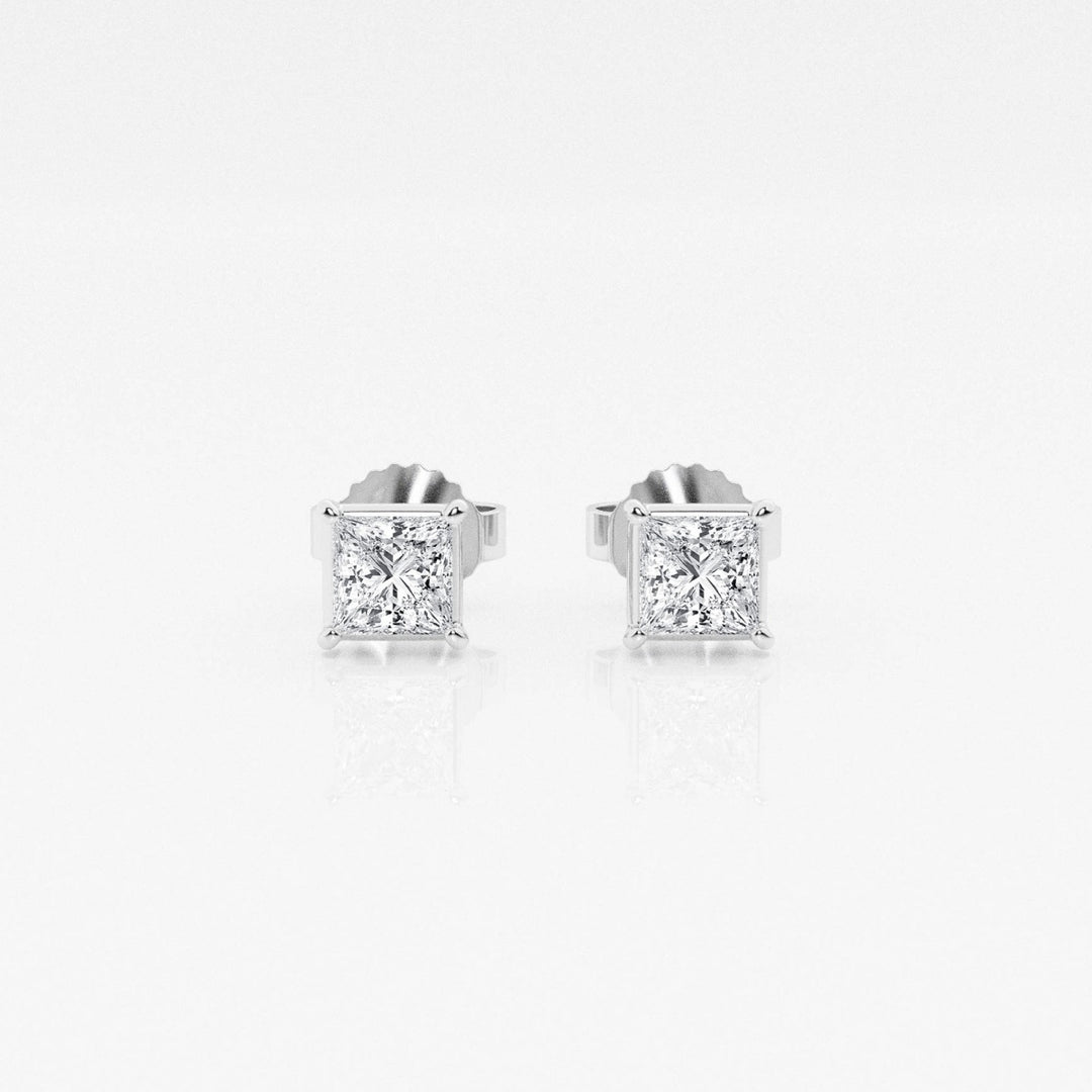 Princess FG - VS2 Lab - Grown Diamond Solitaire Stud Earrings - Doozy Diamonds