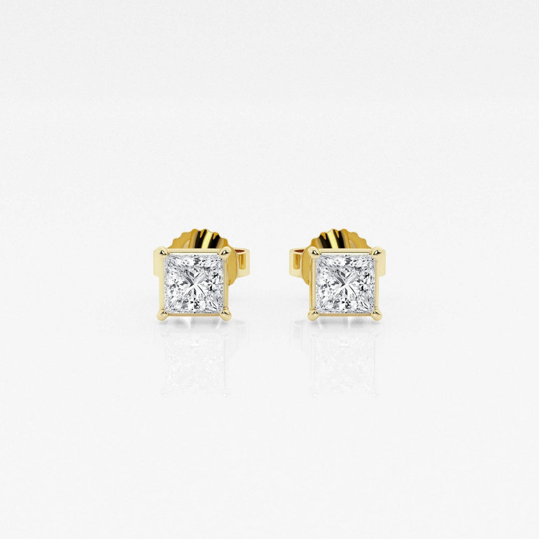 Princess FG - VS2 Lab - Grown Diamond Solitaire Stud Earrings - Doozy Diamonds