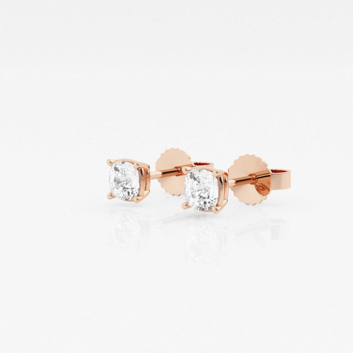 Cushion FG - VS2 Lab - Grown Diamond Stud Earrings - Doozy Diamonds