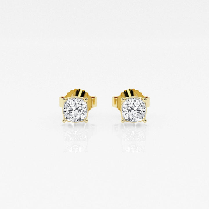 Cushion FG - VS2 Lab - Grown Diamond Stud Earrings - Doozy Diamonds