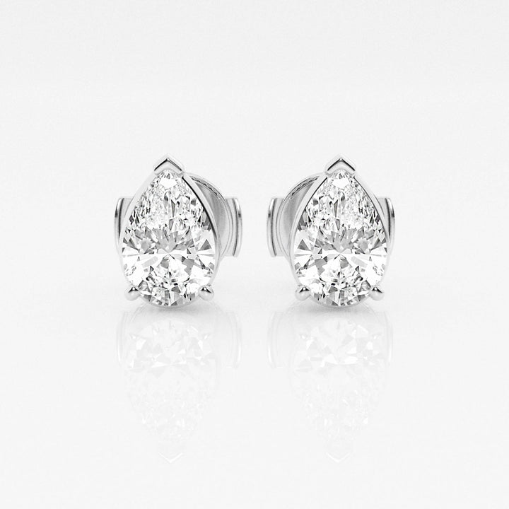 Pear FG - VS2 Lab - Grown Diamond Solitaire Stud Earrings - Doozy Diamonds