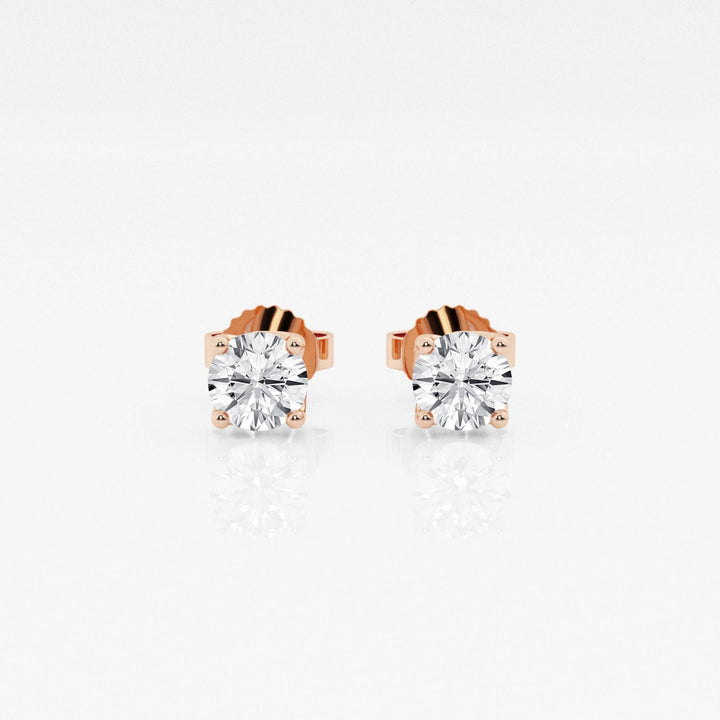Round FG - VS2 Lab - Grown Diamond Stud Earrings For Women - Doozy Diamonds