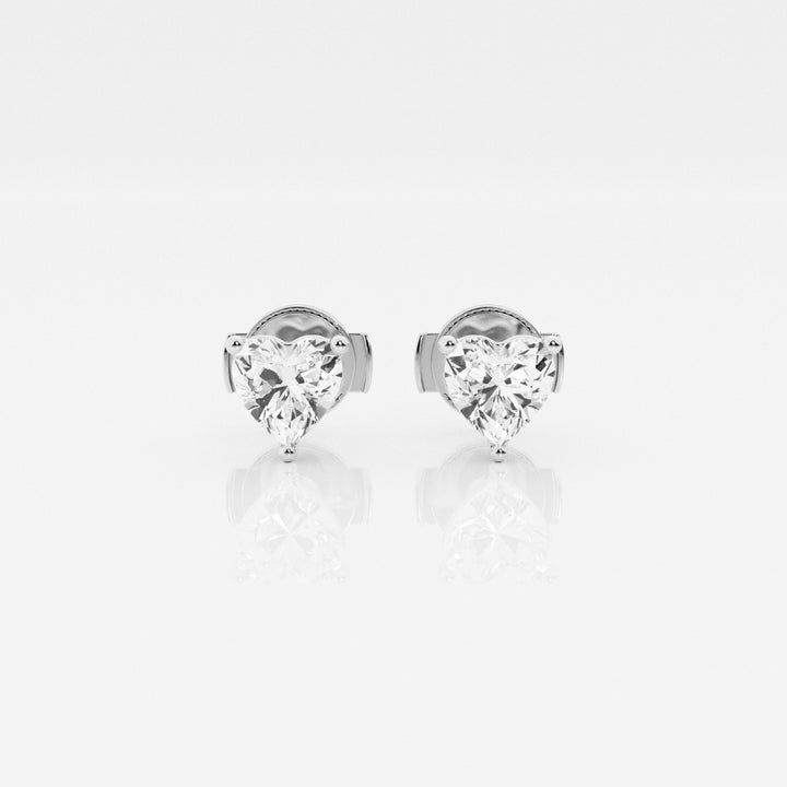 Heart Cut FG - VS2 Lab - Grown Diamond Stud Earrings - Doozy Diamonds