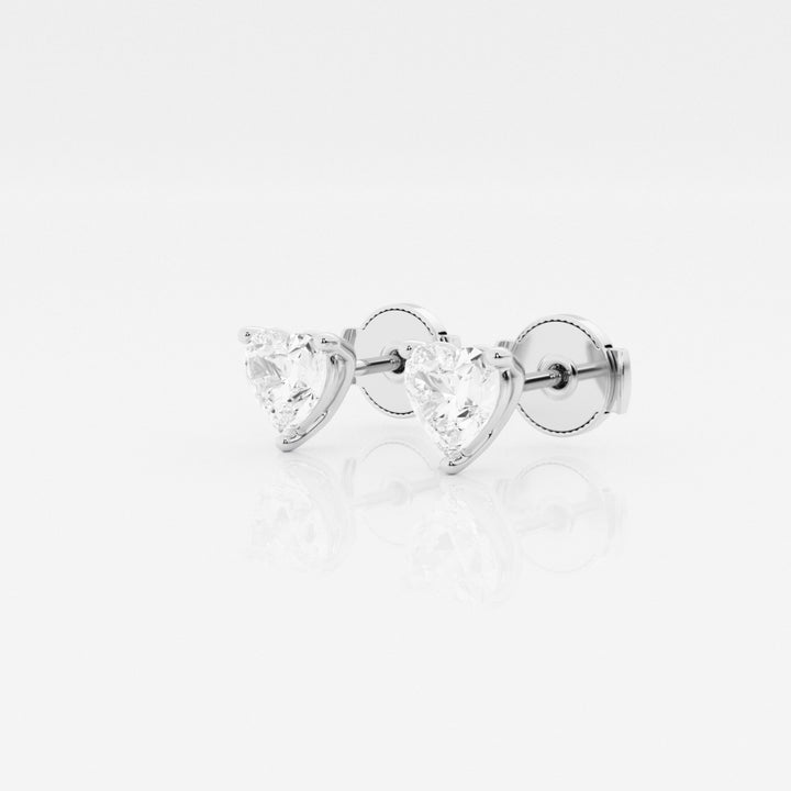 Heart Cut FG - VS2 Lab - Grown Diamond Stud Earrings - Doozy Diamonds