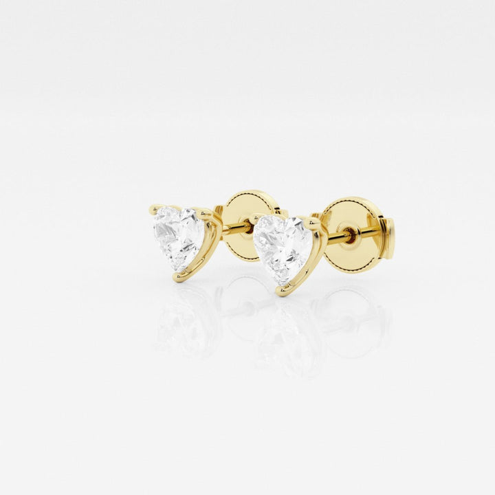 Heart Cut FG - VS2 Lab - Grown Diamond Stud Earrings - Doozy Diamonds
