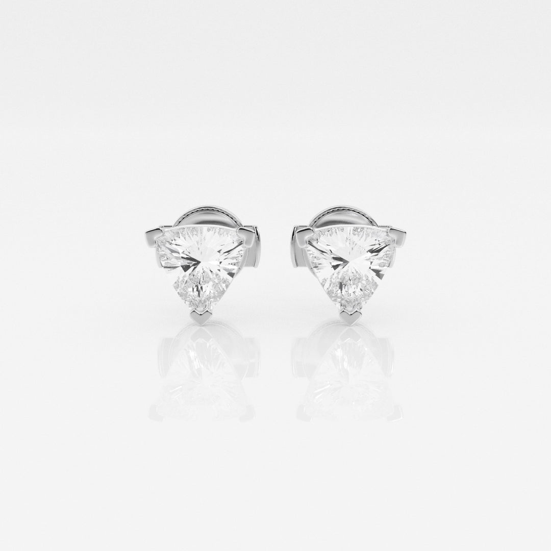 Trillion Cut FG - VS2 Lab - Grown Diamond Stud Earrings - Doozy Diamonds