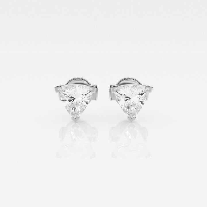 Trillion Cut FG - VS2 Lab - Grown Diamond Stud Earrings - Doozy Diamonds