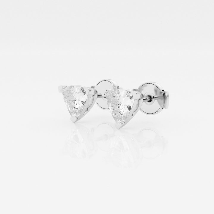 Trillion Cut FG - VS2 Lab - Grown Diamond Stud Earrings - Doozy Diamonds