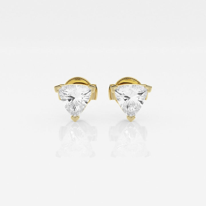 Trillion Cut FG - VS2 Lab - Grown Diamond Stud Earrings - Doozy Diamonds