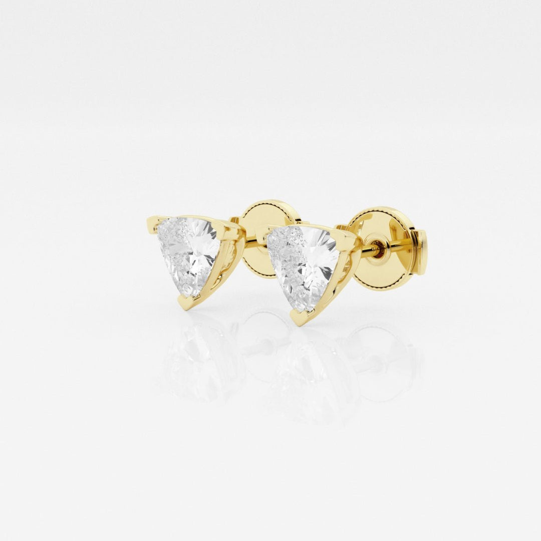 Trillion Cut FG - VS2 Lab - Grown Diamond Stud Earrings - Doozy Diamonds