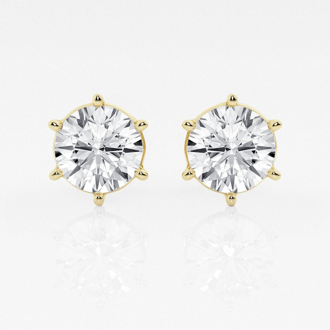 Round Cut FG - VS2 Lab - Grown Stud Earrings For Women - Doozy Diamonds