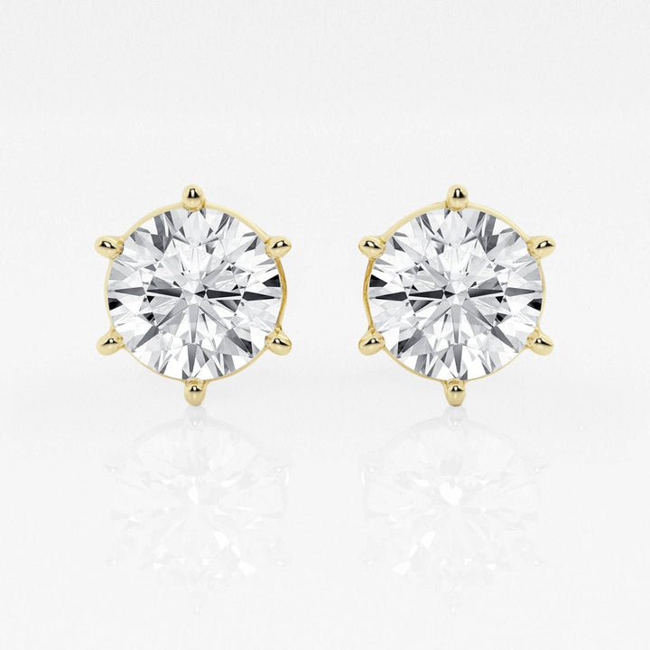 Round Cut FG - VS2 Lab - Grown Stud Earrings For Women - Doozy Diamonds