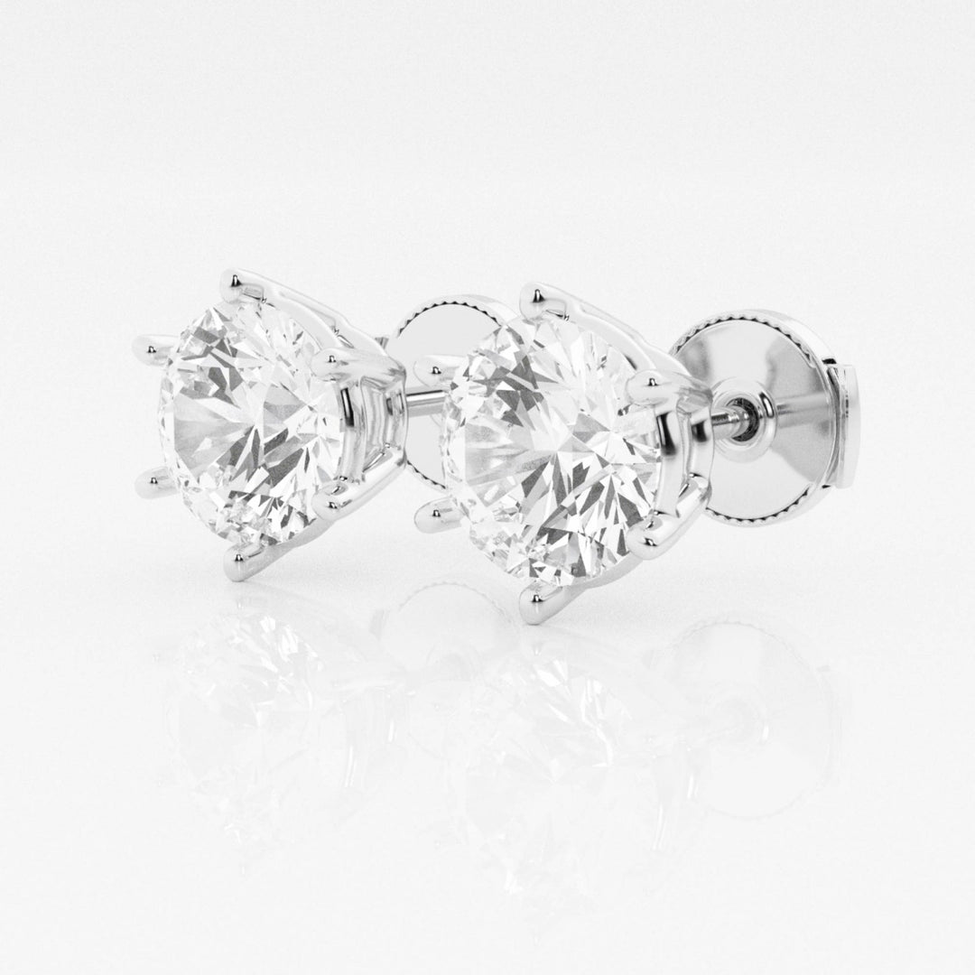 Round Cut FG - VS2 Lab - Grown Stud Earrings For Women - Doozy Diamonds