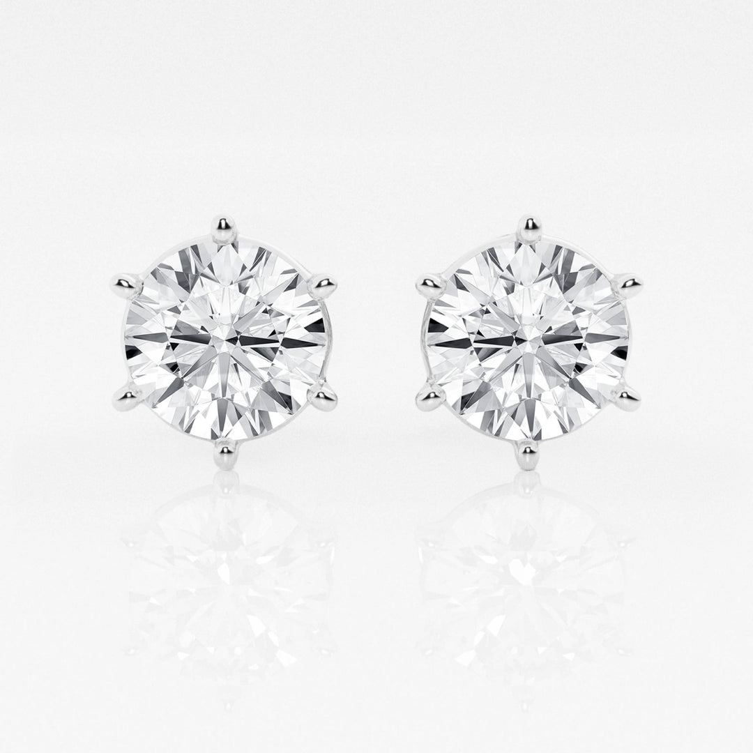 Round Cut FG - VS2 Lab - Grown Stud Earrings For Women - Doozy Diamonds