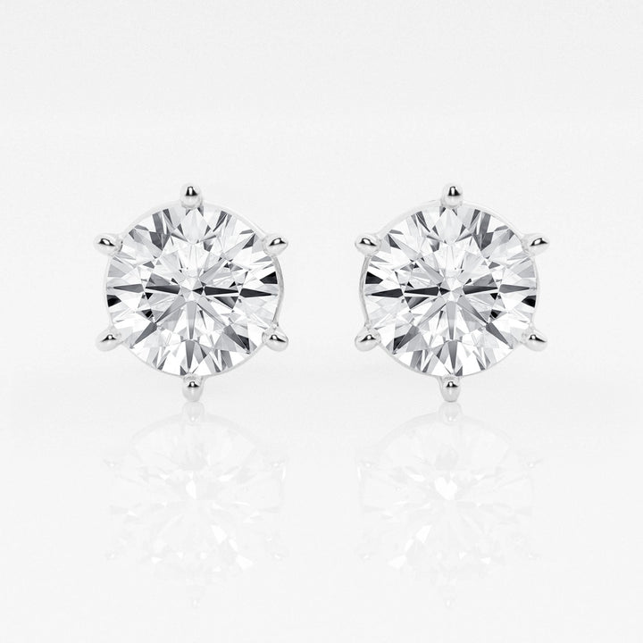 Round Cut FG - VS2 Lab - Grown Stud Earrings For Women - Doozy Diamonds