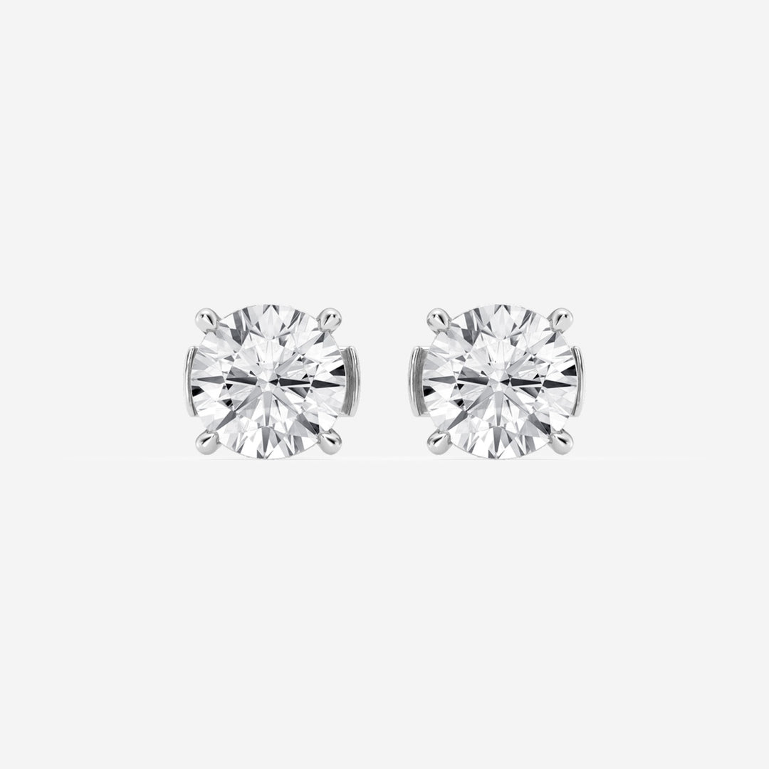 Round Cut FG - VS2 Lab - Grown Diamond Hidden Halo Stud Earrings - Doozy Diamonds
