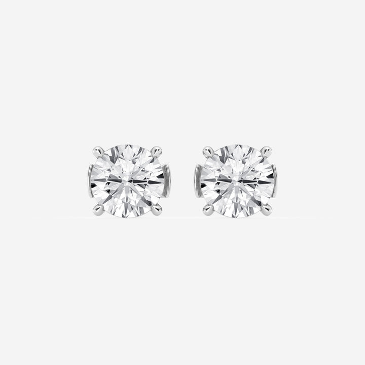 Round Cut FG - VS2 Lab - Grown Diamond Hidden Halo Stud Earrings - Doozy Diamonds