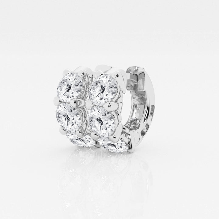 Round Cut FG - VS2 Lab - Grown Diamond Hoops Earrings For Women - Doozy Diamonds