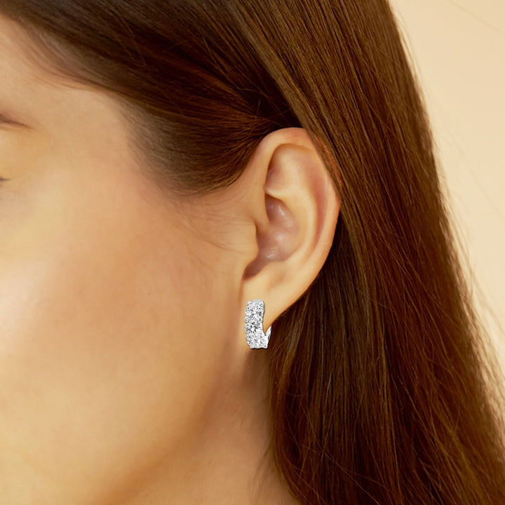 Round Cut FG - VS2 Lab - Grown Diamond Hoops Earrings For Women - Doozy Diamonds