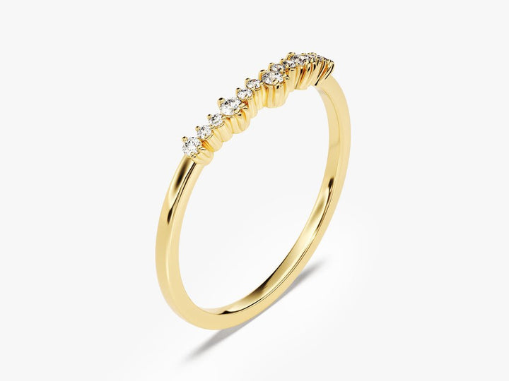 Ethically sourced round brilliant diamond eternity band