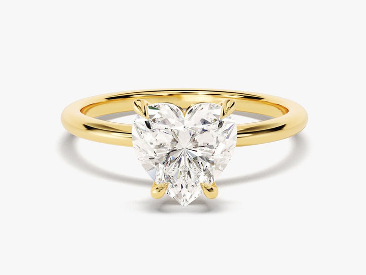 Shop heart solitaire lab grown diamond engagement ring