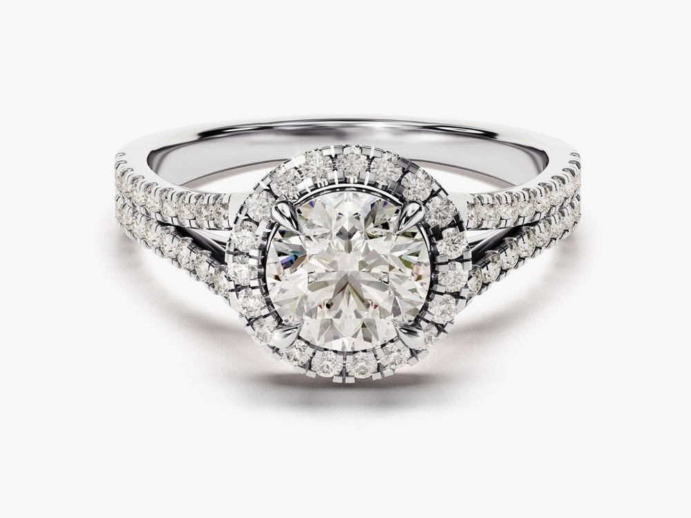 Classic round solitaire engagement ring crafted for everyday wear