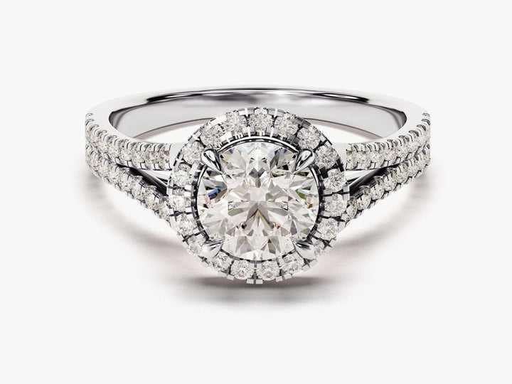 Classic round solitaire engagement ring crafted for everyday wear