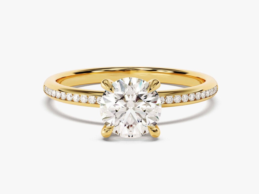 Buy 1.0CT round solitaire lab grown diamond engagement ring online