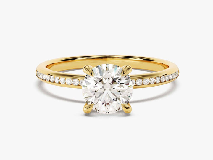 Buy 1.0CT round solitaire lab grown diamond engagement ring online