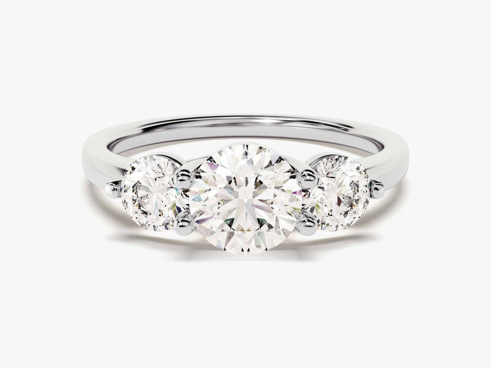 Buy round cut solitaire diamond engagement ring with free shipping