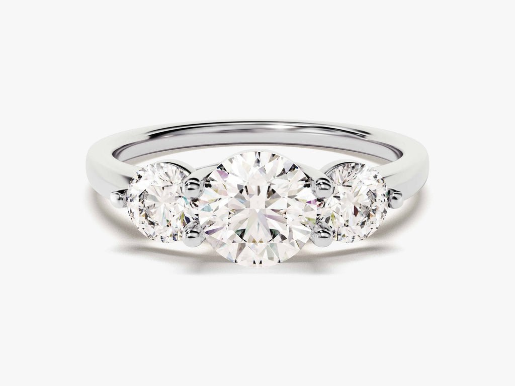 Buy round cut solitaire diamond engagement ring with free shipping