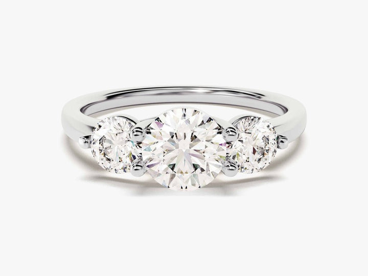Buy round cut solitaire diamond engagement ring with free shipping