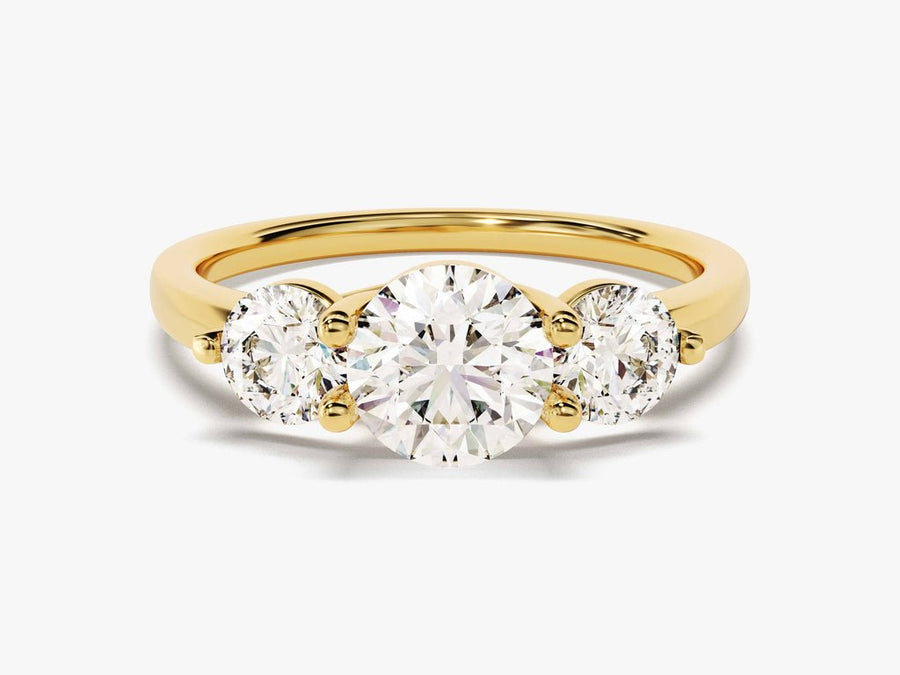 1.50CT round solitaire lab grown diamond engagement ring for sale