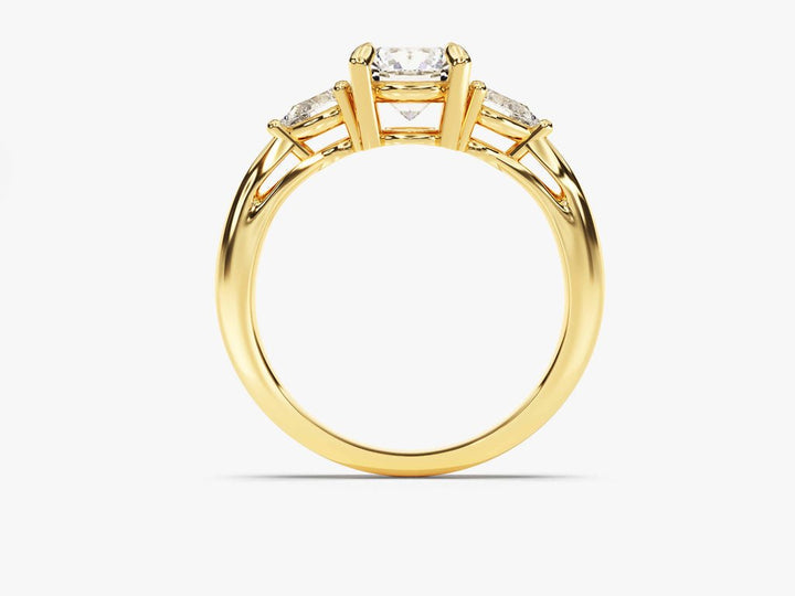 Round solitaire engagement ring with IGI certificate and packaging