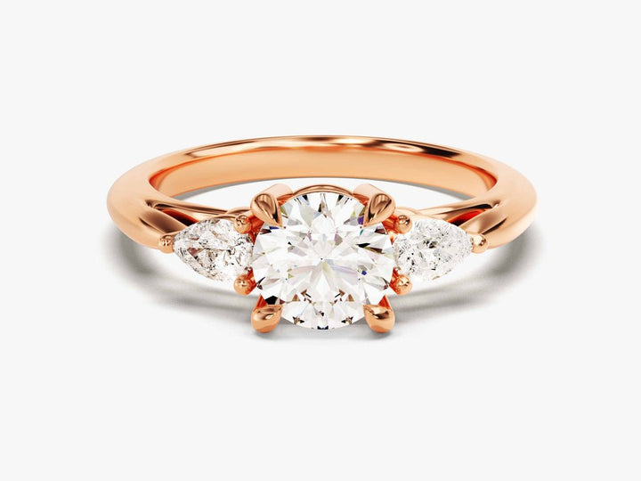 Round solitaire diamond ring presented in signature gift packaging