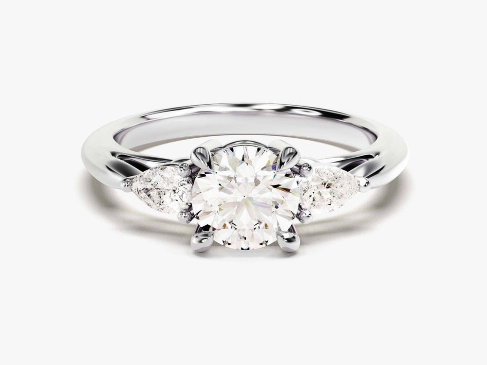 Shop the round cut solitaire engagement ring collection online