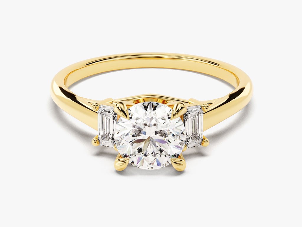 1.50CT round solitaire lab grown diamond engagement ring for sale