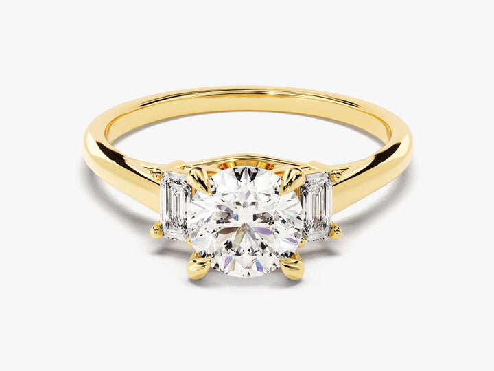 1.50CT round solitaire lab grown diamond engagement ring for sale