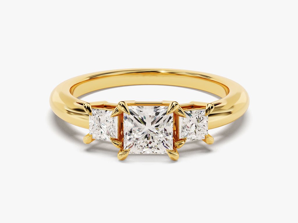 Discover princess solitaire lab grown diamond engagement ring online