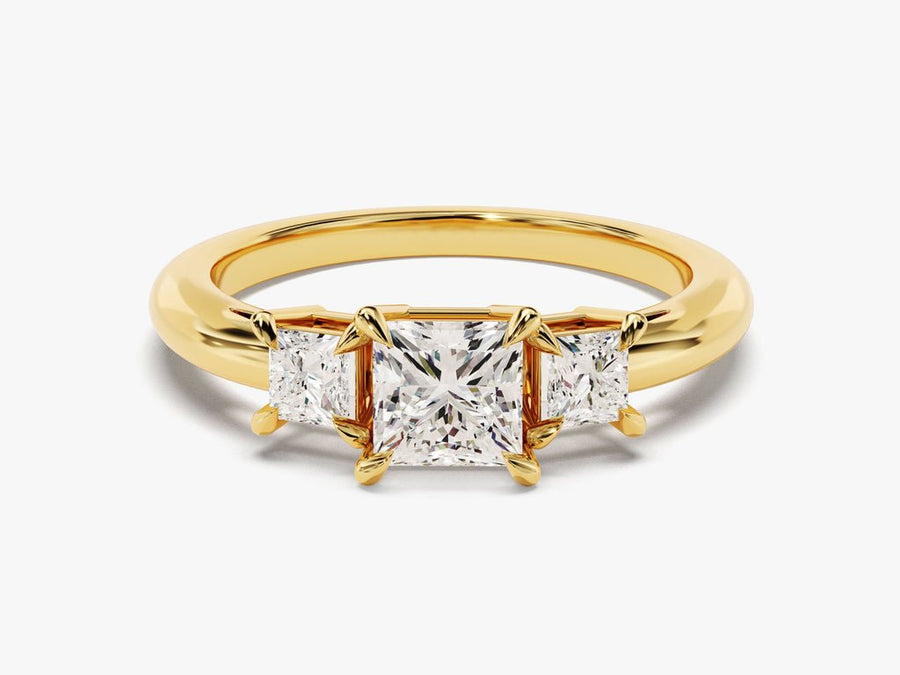 Discover princess solitaire lab grown diamond engagement ring online