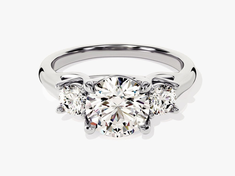 Buy round cut solitaire diamond engagement ring with free shipping