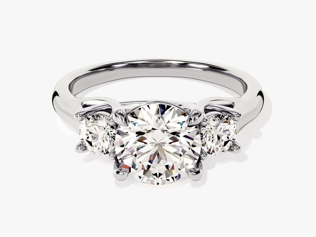 Buy round cut solitaire diamond engagement ring with free shipping