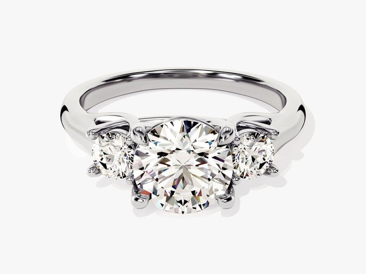 Buy round cut solitaire diamond engagement ring with free shipping