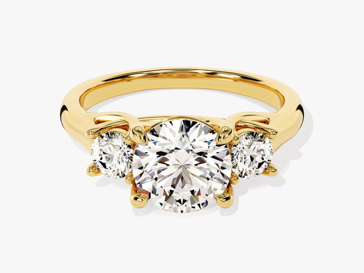 2.50CT round solitaire lab grown diamond engagement ring for sale