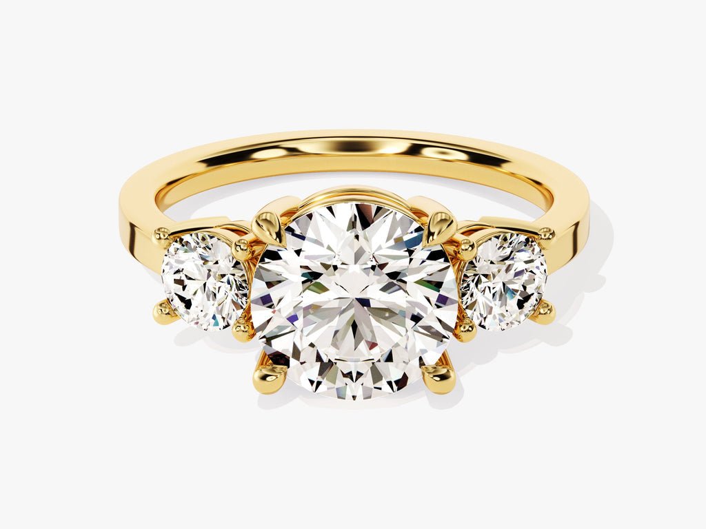 Discover round solitaire lab grown diamond engagement ring online