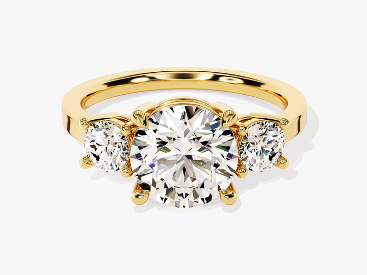 Discover round solitaire lab grown diamond engagement ring online