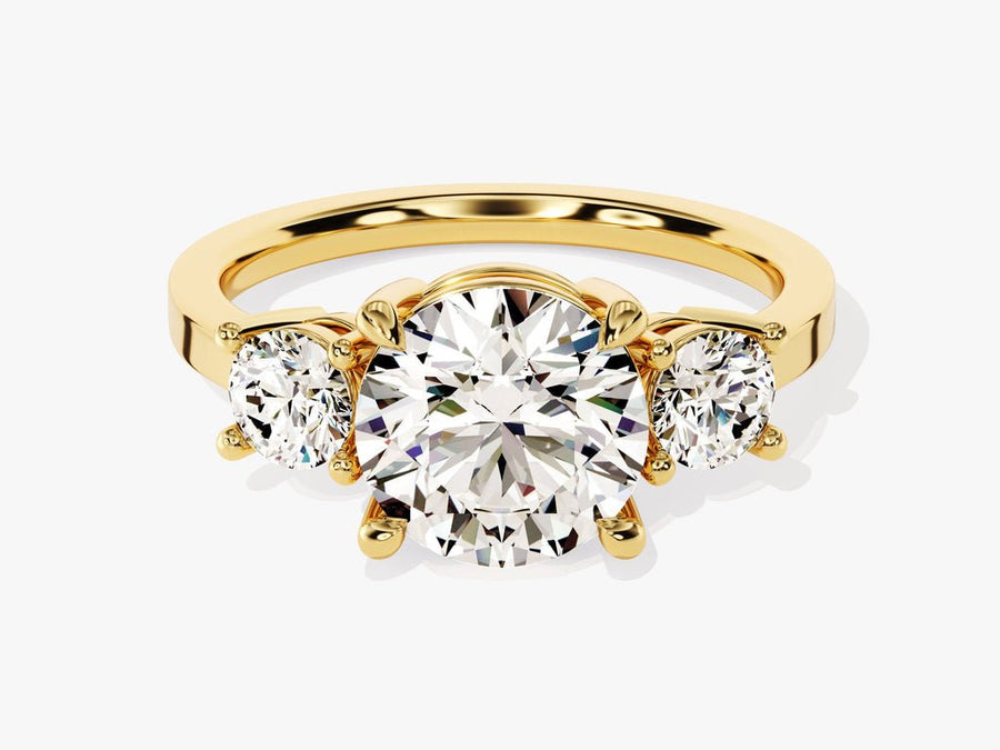 Discover round solitaire lab grown diamond engagement ring online