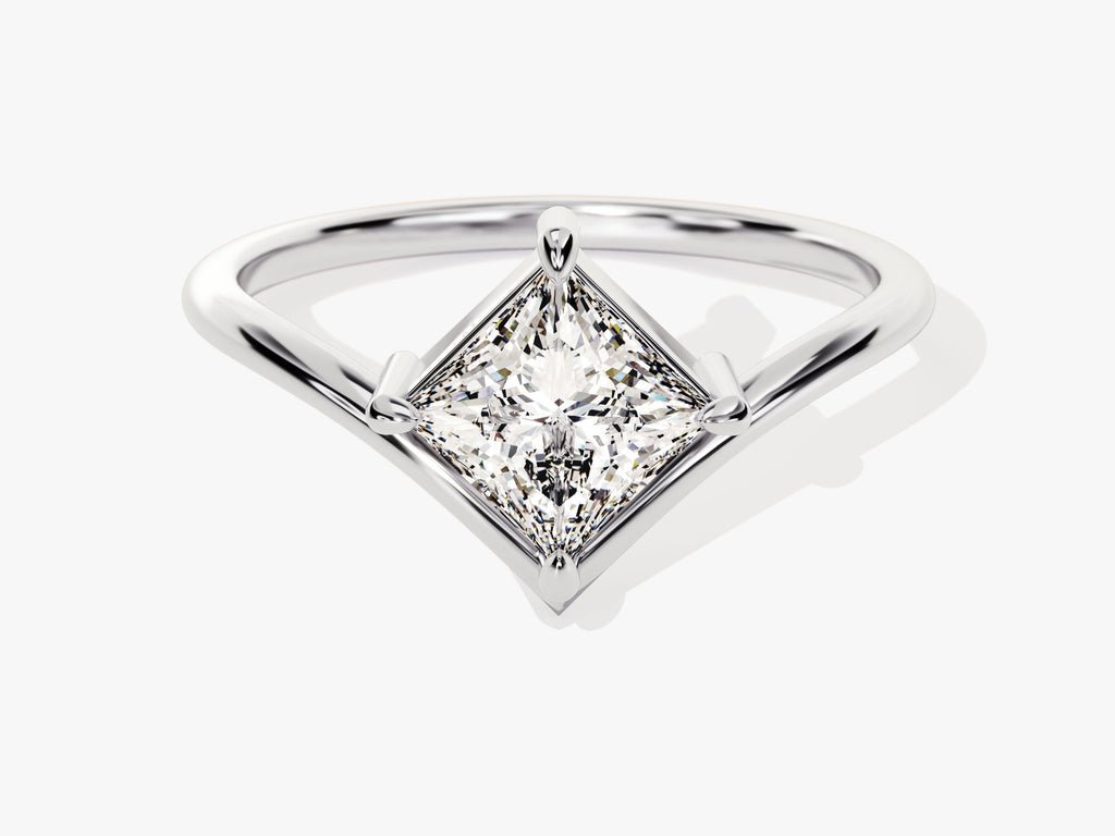 Shop the princess cut solitaire engagement ring collection online