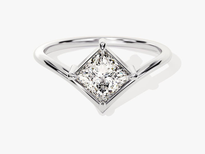 Shop the princess cut solitaire engagement ring collection online